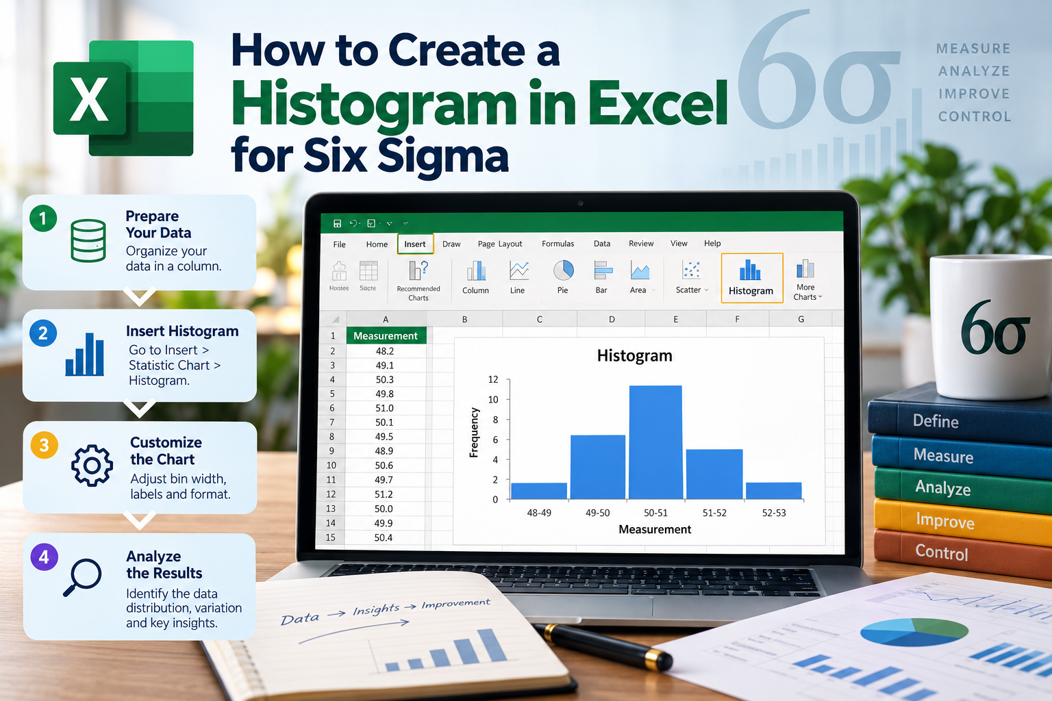 How to Create a Histogram in Excel for Six Sigma